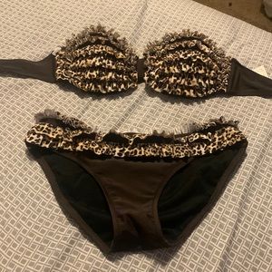 Cheetah Print Bikini Set